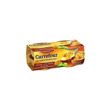 Carrefour 4X100G Crem.Oeuf Pom/Caram.Crf