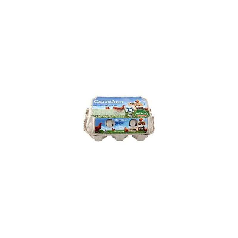 Carrefour X6 Œufs Gros Plein Air Crf
