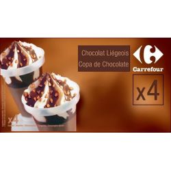 Carrefour 4 Chocolat Liegeois Crf 260G