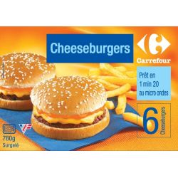 Carrefour 6X130G Cheeseburgers Crf