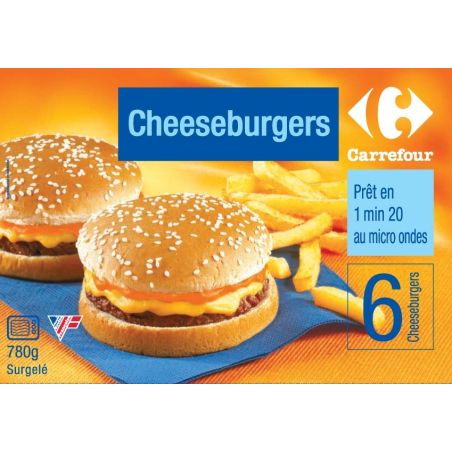Carrefour 6X130G Cheeseburgers Crf
