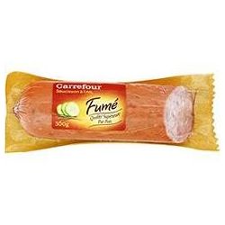 Carrefour 300G Saucisson Fumé À L'Ail Crf