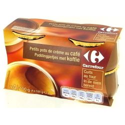 Crf Original 4X100G Petits Pots De Crème Au Café