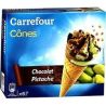 Crf Extra 411G Glace Chocolat/Pistache X6 Cônes