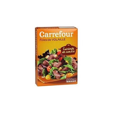 Carrefour 300G Foies De Volaille Cuisinés En Confit Crf