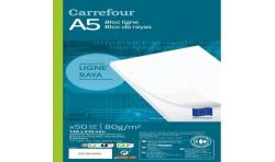 Carrefour Bloc De Papier Vierge 50 Pages A5 148X210 - Crf