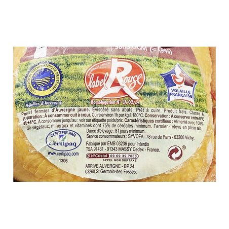 Carrefour Kg Poulet Fermier Jaune Crf
