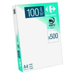 Carrefour Papier D'Impression Ramette De 500 Feuilles 100G 21X29,7Cm