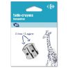 Carrefour Taille-Crayon Métal 2 Utilisations - Crf