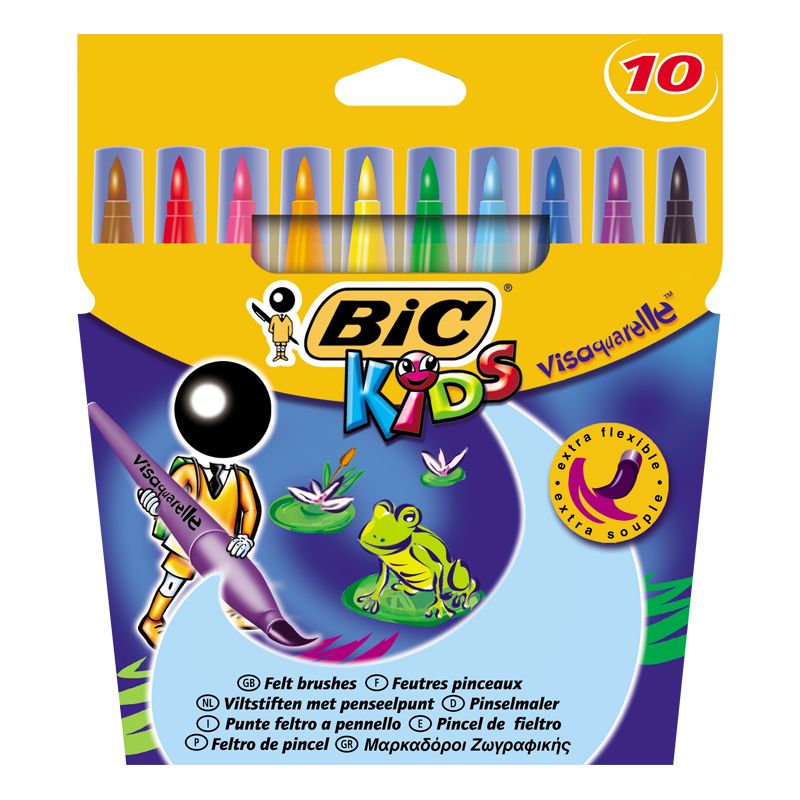 Bic Feutres De Coloriage Kids Visaquarelle : La Boîte 10