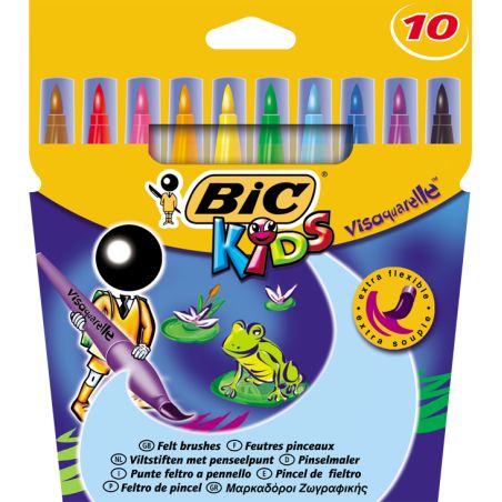 Bic Feutres De Coloriage Kids Visaquarelle : La Boîte 10