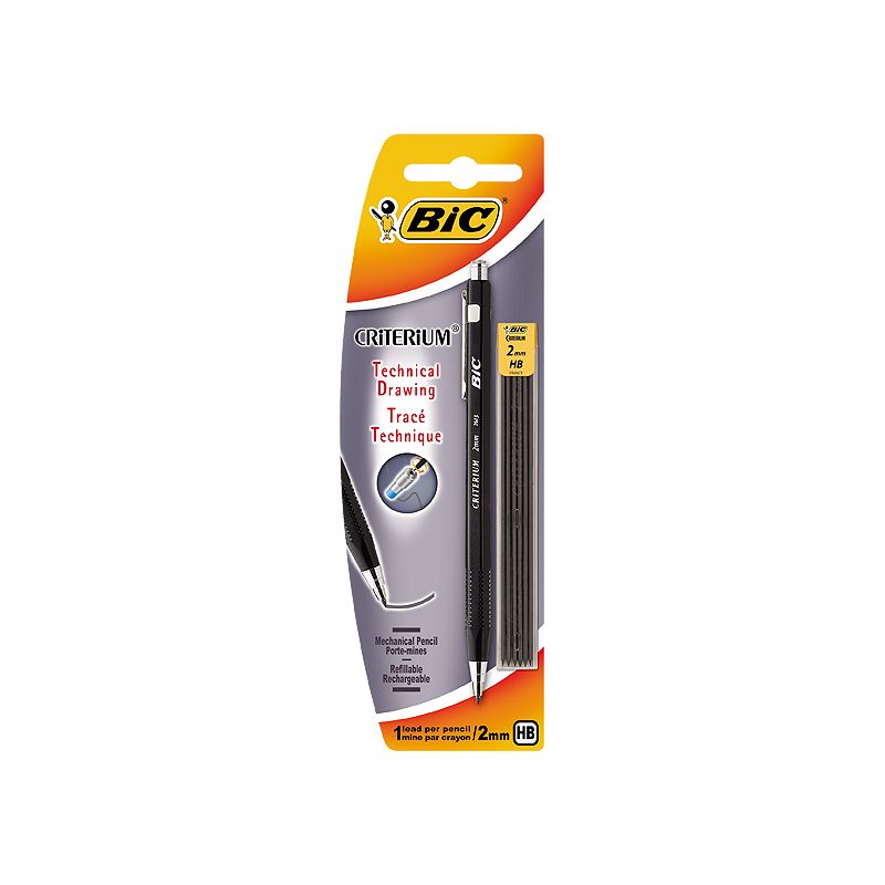 Bic Porte-Mines Rechargeable Criterium Silver 2Mm Hb 7 Mines : Le Porte Mine