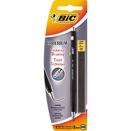 Bic Porte-Mines Rechargeable Criterium Silver 2Mm Hb 7 Mines : Le Porte Mine