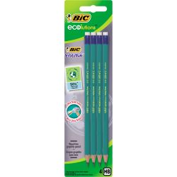 Bic Crayon Graphite Evolution 655 Embout Gomme Hb : Le Lot De 4 Crayons