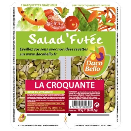 Daco Bello Graines Mélange Pour Salade : Les 2 Barquettes De 62,5 G