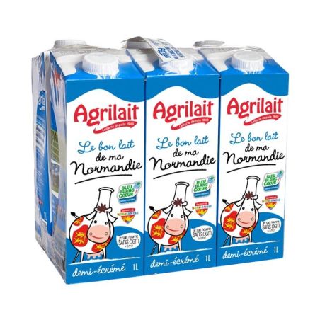 Agrilait Lait 1/2 Ecr Norm Bbc 6X1L