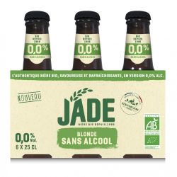 Jade Bière Blonde Sans Alcool Bio : Le Pack De 6 Bouteilles 25 Cl