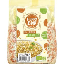 Happy Bio Riz Quinoa Lentilles : Le Paquet De 500G