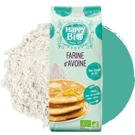 Happy Bio Farine Avoine 500G