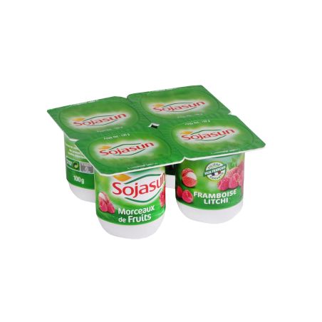 Sojasun Framb Litchi 4X100G