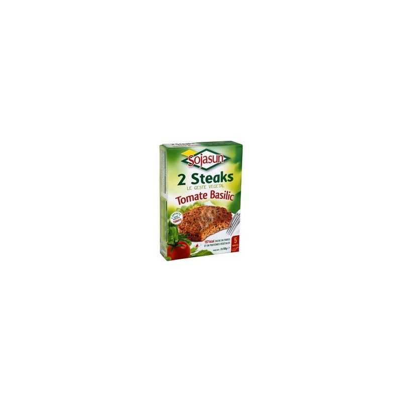 Sojasun Steak De Soja Tomate Basilic 2X100G