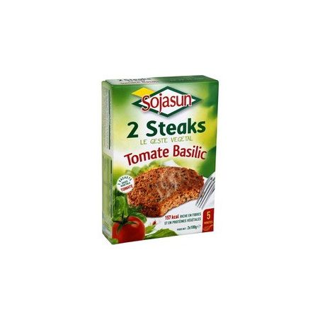 Sojasun Steak De Soja Tomate Basilic 2X100G