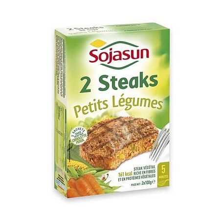 Sojasun Steak De Soja Petits Legimes 2X100G