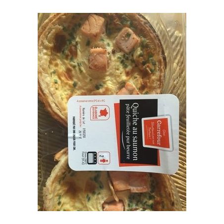 Carrefour X2 Quiche Saumon Crf