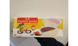 1Er Prix 12X60Ml Ptit Pot Vanille/Chocolat Vanille/Fraise