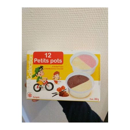 1Er Prix 12X60Ml Ptit Pot Vanille/Chocolat Vanille/Fraise