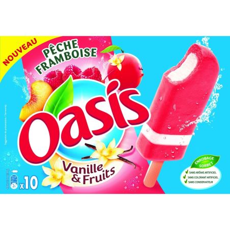 Oasis Van/Pech/Framb.X10 400G