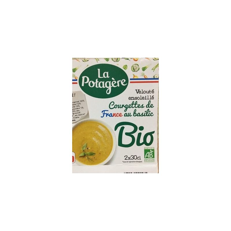 La Potagère Veloute Courgette Bio 2X30Cl