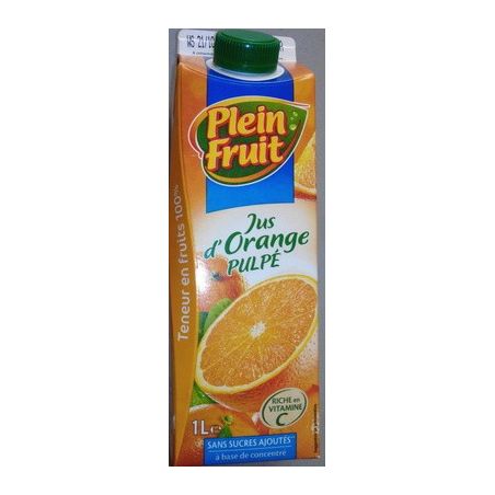 Plein Frui Pln F.Jus Orange Pulpe Abc 1L
