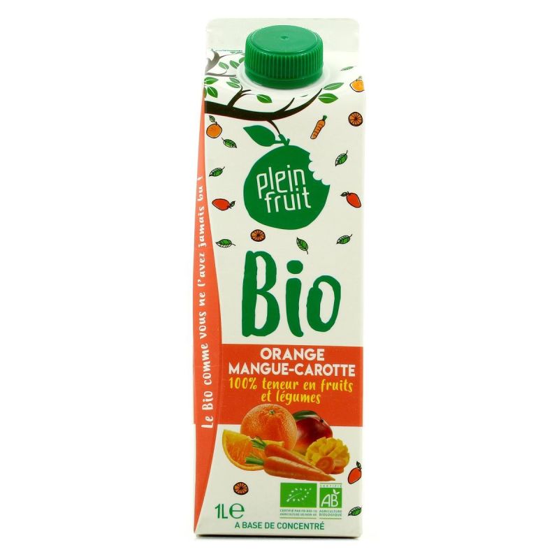 Plein Fruit Ju Orang Carot Mang Bio 1L