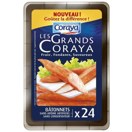 Coraya 374G 24 Batonnets Surimi Grands