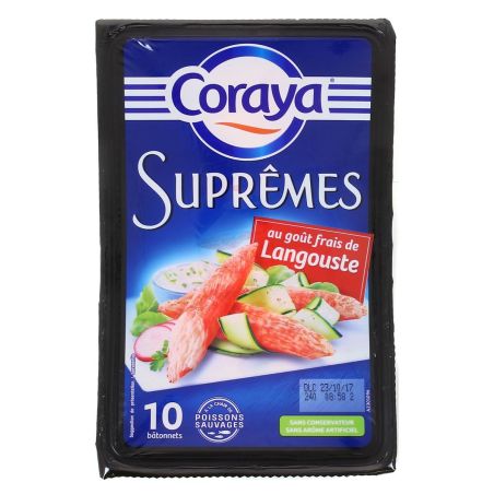 Coraya 156G 10 Batonnets Saveur Langouste