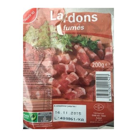 Pp No Name 200G Lardons Fumés Sous Gaz