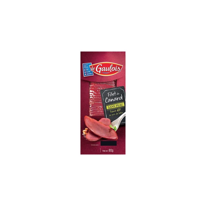 Le Gaulois Filet Cnd Fume Tranche Sv 80G