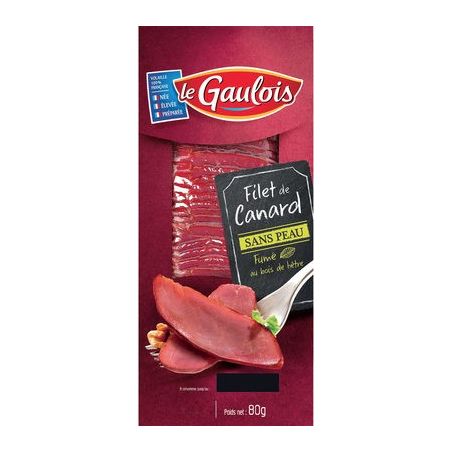 Le Gaulois Filet Cnd Fume Tranche Sv 80G