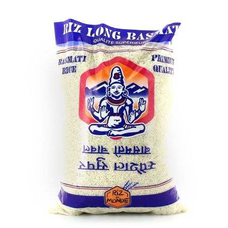 Riz Monde Bouddha Long Basmati Sachet De 5Kg