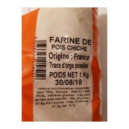 Haudecoeur 1Kg Farine Pois Chiche