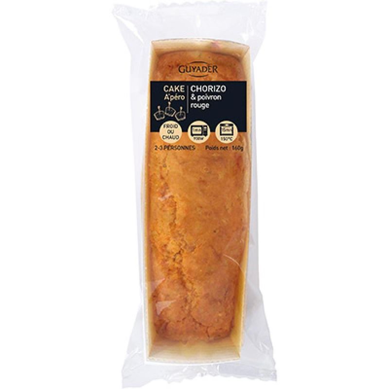 Guyader 160G Cake Chorizo Poivron Rouge