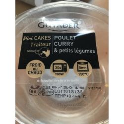 Guyader Fe Mini Cake Plt Curry X6 90G