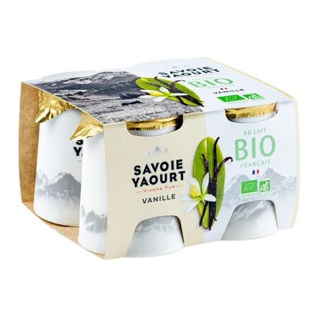 Savoie Yaourt Yourt Bio Pot Carton Vanille 4X125G