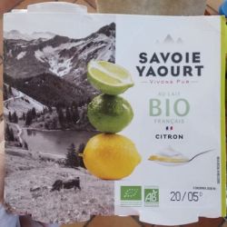 Savoie Yaourt 4X125G Bicouche Citron Bio