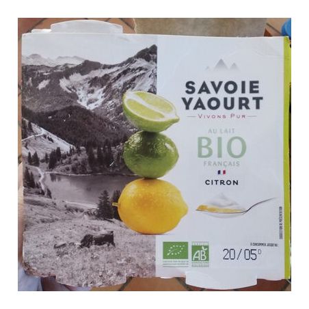 Savoie Yaourt 4X125G Bicouche Citron Bio