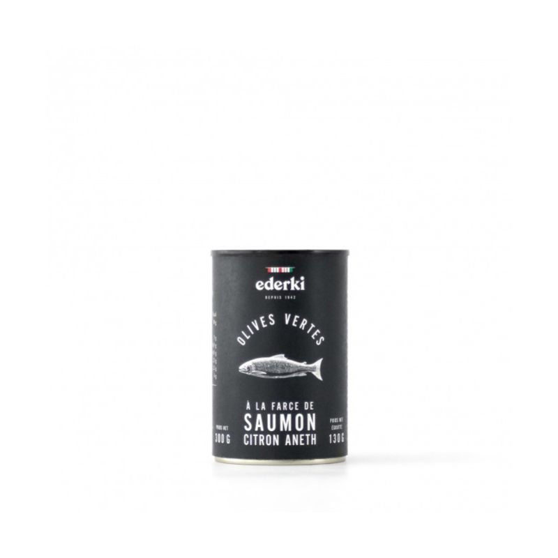 Ederki Olives Vertes À La Farce De Saumon, Citron, Aneth 300G