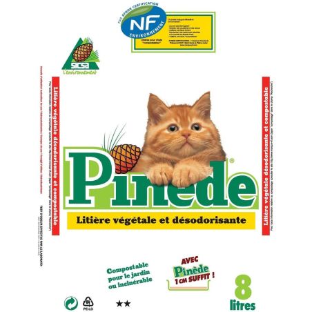 Pinède Litière Végétale 100% Naturelle Au Pin 8 Litres