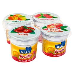 Malo 4X100G Fromage Frais Fruits 40%