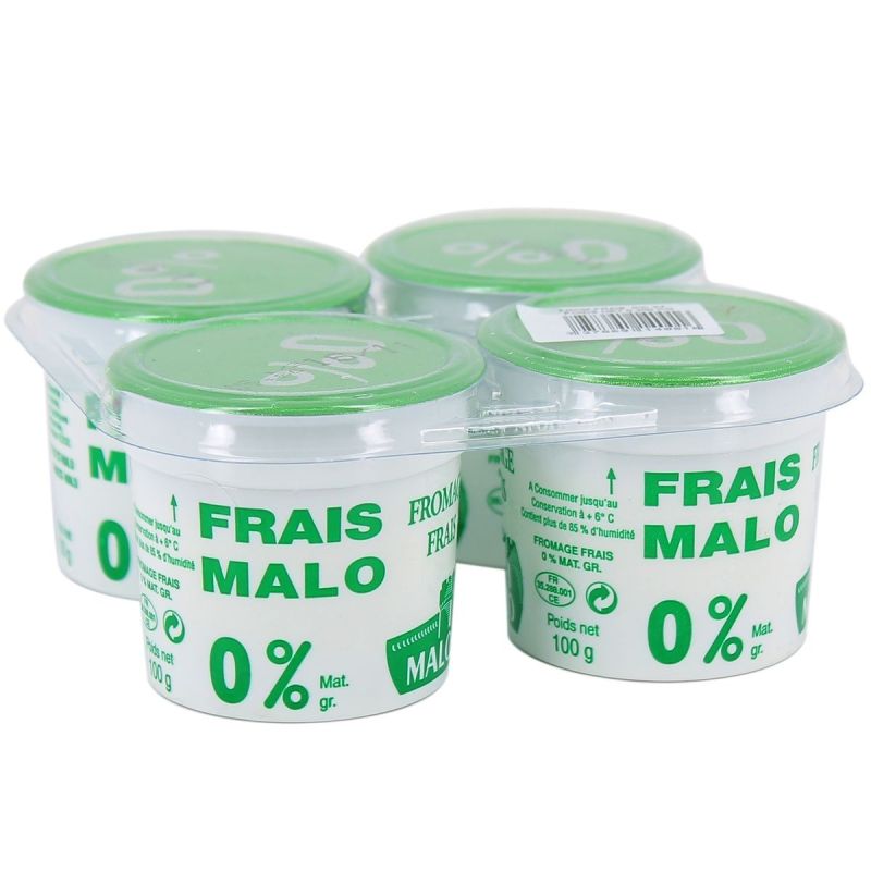 Malo 4X100G Fromage Frais 0%